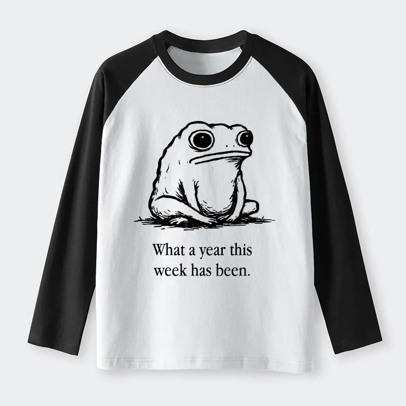 Tokyo-Tiger This Week Feels Like A Whole Year Raglan Long Sleeve T-shirt