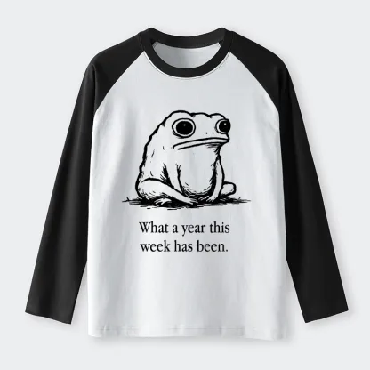 Tokyo-Tiger This Week Feels Like A Whole Year Raglan Long Sleeve T-shirt