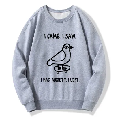 Tokyo-Tiger Funny Meme Bird Just Needs A Break Classic Sweatshirt