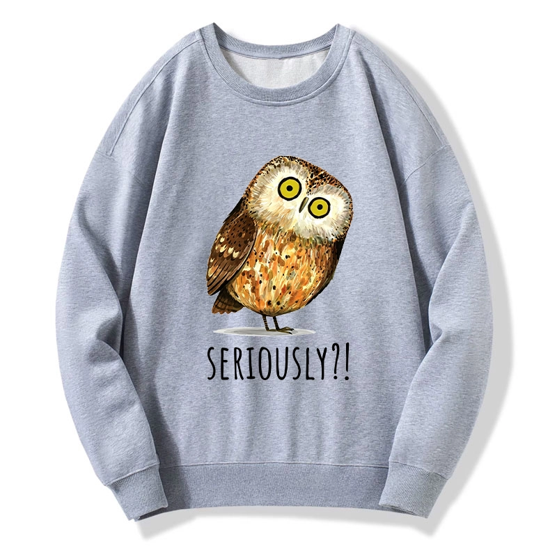 Tokyo-Tiger Seriously Confused Owl Meme Art Classic Sweatshirt