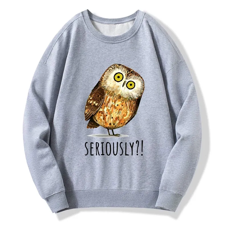 Tokyo-Tiger Seriously Confused Owl Meme Art Classic Sweatshirt