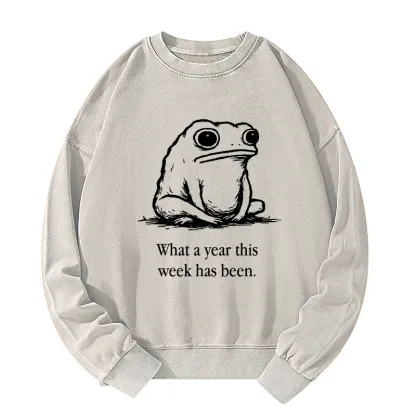 Tokyo-Tiger This Week Feels Like A Whole Year Washed Sweatshirt