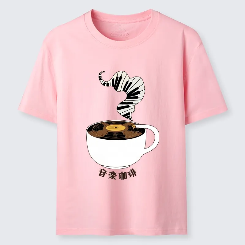 Tokyo-Tiger Piano Smoke Rises From Coffee Mug Classic T-Shirt