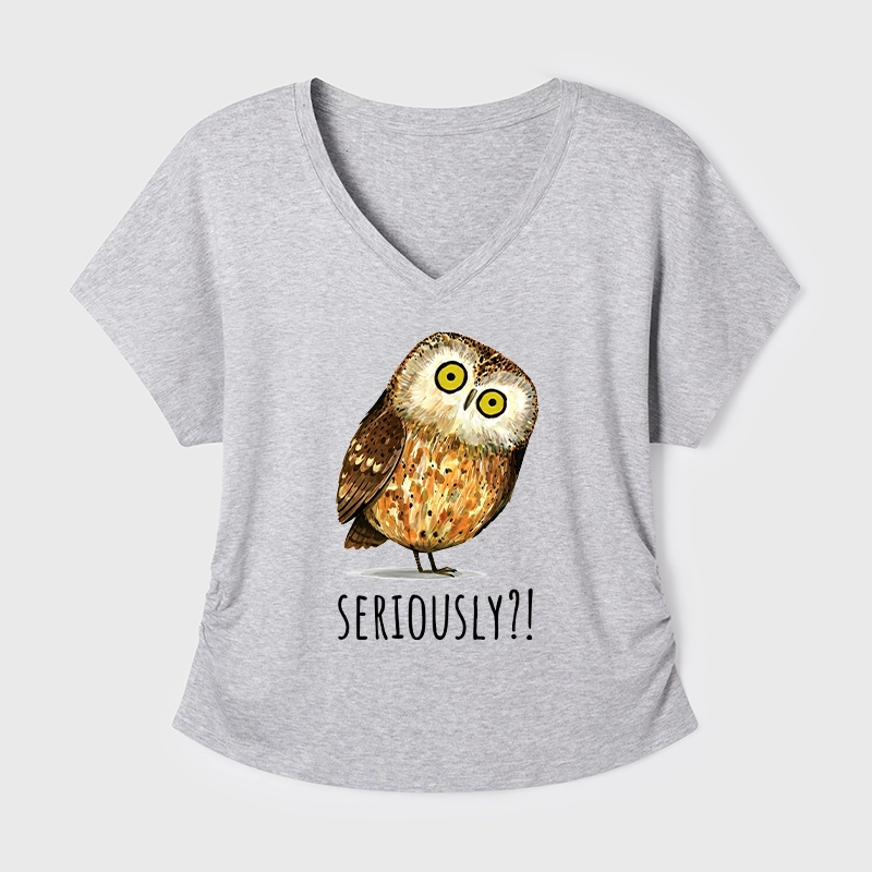 Tokyo-Tiger Seriously Confused Owl Meme Art Modal Dolman Sleeve T-Shirt
