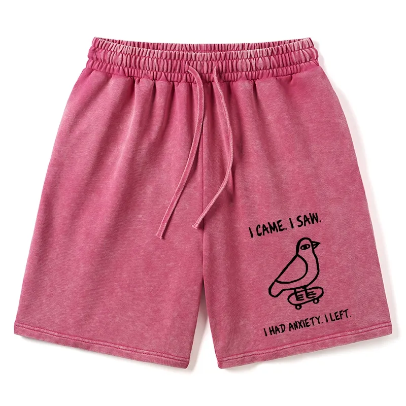 Tokyo-Tiger Funny Meme Bird Just Needs A Break Washed Shorts