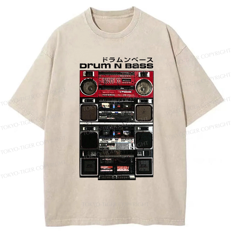 Tokyo-Tiger Drum And Bass Washed T-Shirt