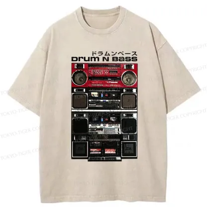 Tokyo-Tiger Drum And Bass Washed T-Shirt