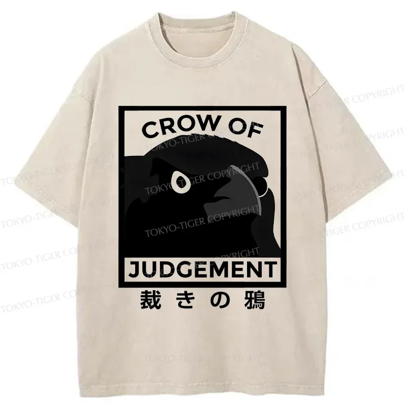 Tokyo-Tiger Raven Of Judgement Washed T-Shirt