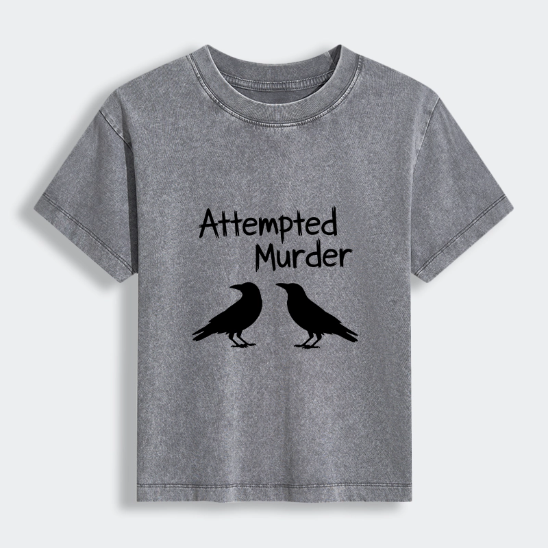 Tokyo-Tiger Two Crows Attempted Murder Joke Women's Washed T-shirt