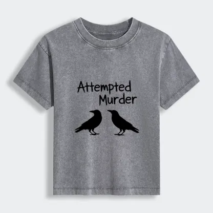 Tokyo-Tiger Two Crows Attempted Murder Joke Women's Washed T-shirt