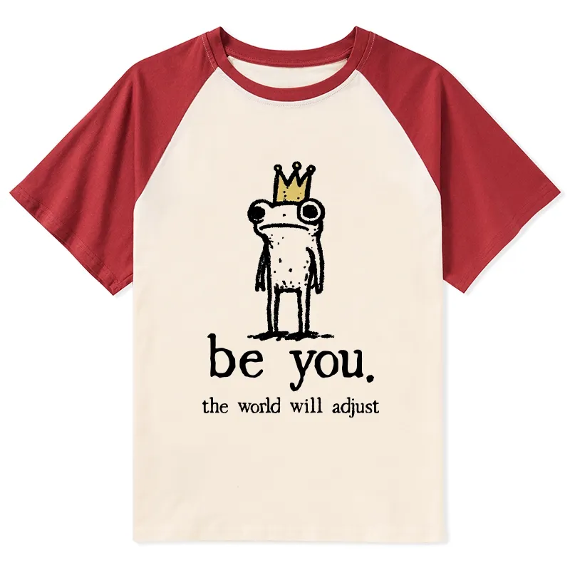 Tokyo-Tiger Crown Frog Stays True To Self Raglan T-shirt