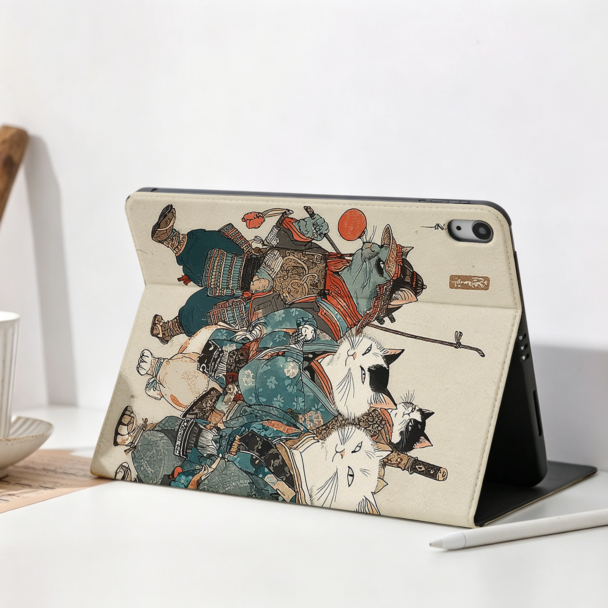 Tokyo-Tiger Samurai Cats Assemble Nobles Tablet Protective Case