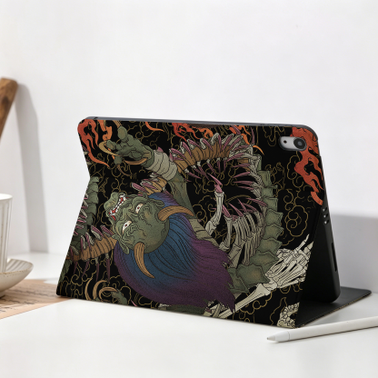 Tokyo-Tiger Japanese Yokai And Skeletons Nobles Tablet Protective Case