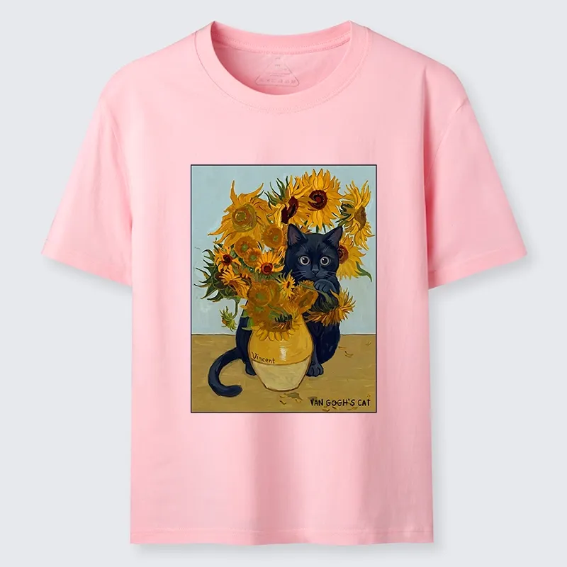 Tokyo-Tiger Oil Painting Cat Sunflower Soft Vibe Classic T-Shirt