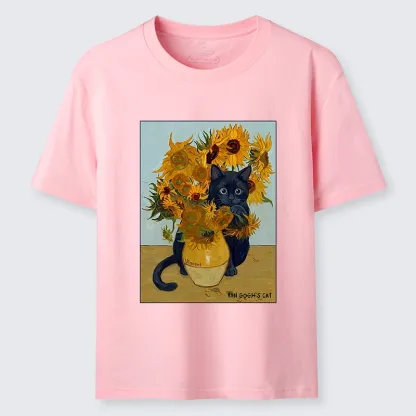Tokyo-Tiger Oil Painting Cat Sunflower Soft Vibe Classic T-Shirt