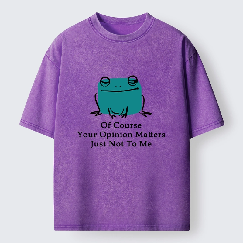 Tokyo-Tiger Cool Frog Unbothered By Others Opinions Washed T-Shirt