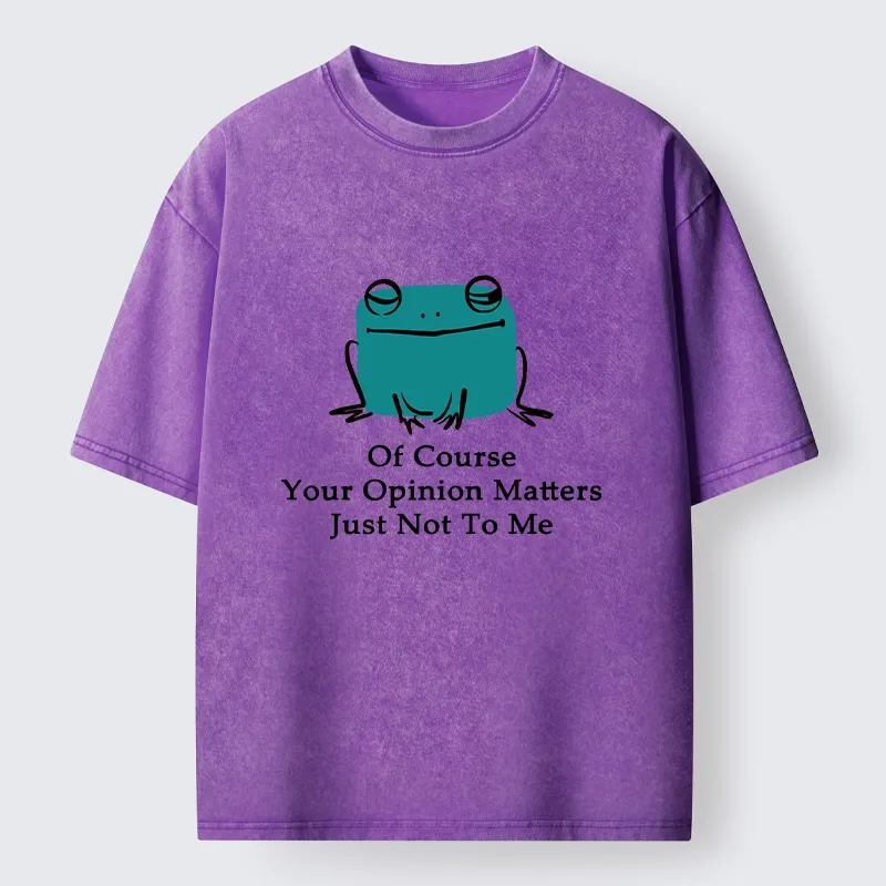 Tokyo-Tiger Cool Frog Unbothered By Others Opinions Washed T-Shirt