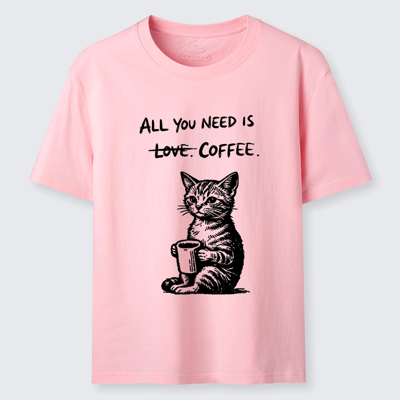 Tokyo-Tiger Cute Cat Coffee Daily Happy Vibe Classic T-Shirt
