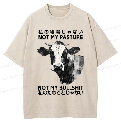 Tokyo-Tiger It's Not My Problem Washed T-Shirt