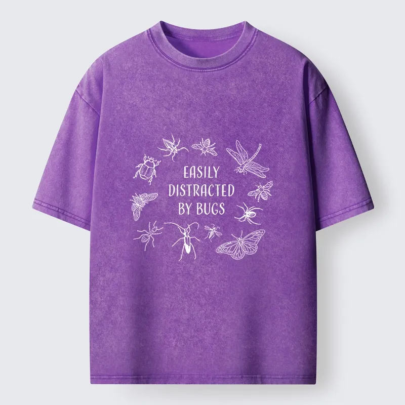 Tokyo-Tiger Funny Bug Lover Distracted Meme Washed T-Shirt