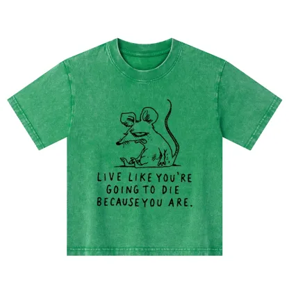 Tokyo-Tiger Funny Meme Sarcastic Rat Life Truth Kids Washed T-Shirt