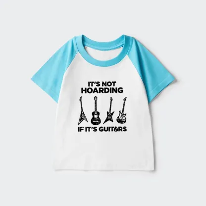 Tokyo-Tiger Music Lover Guitar Hoarding Joke Kids Raglan T-shirt