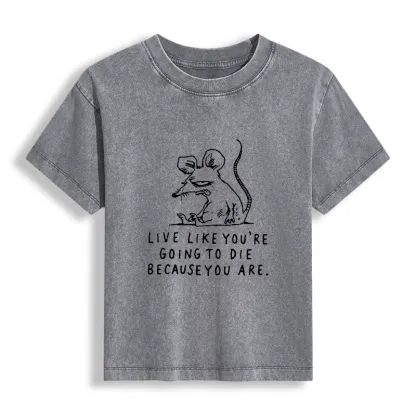 Tokyo-Tiger Funny Meme Sarcastic Rat Life Truth Women's Washed T-shirt