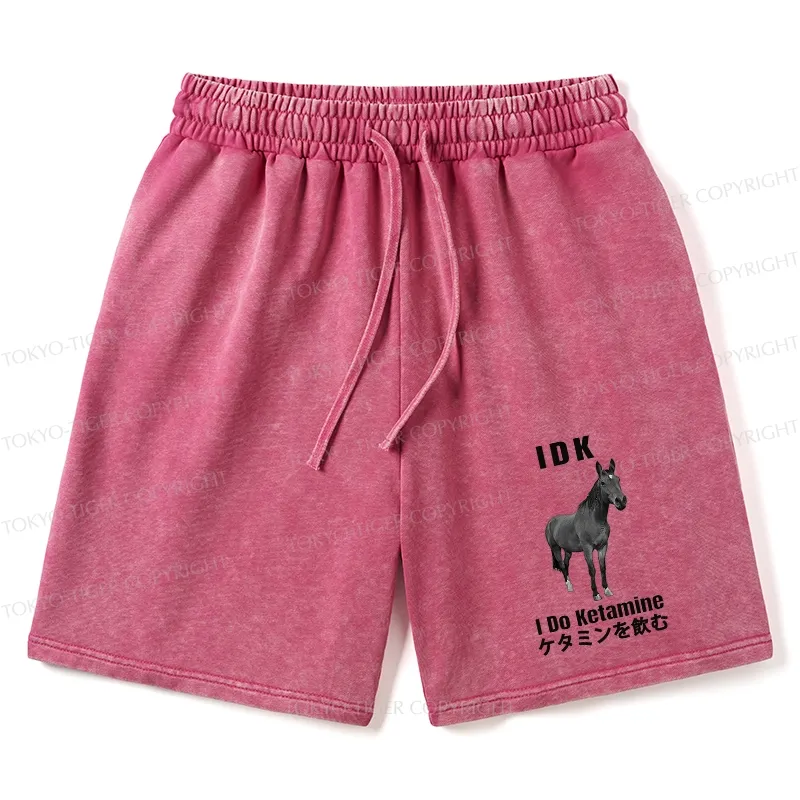 Tokyo-Tiger IDK I Do Ketamine Washed Shorts