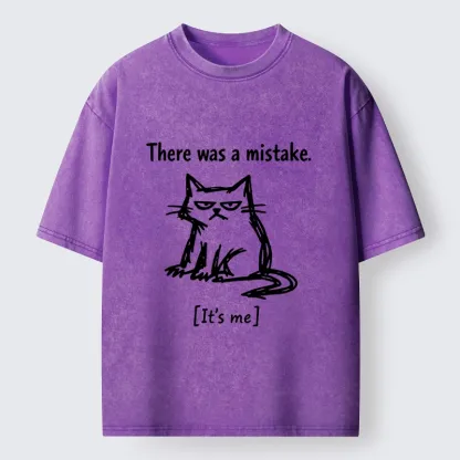 Tokyo-Tiger Mistake Cat Funny Meme Washed T-Shirt