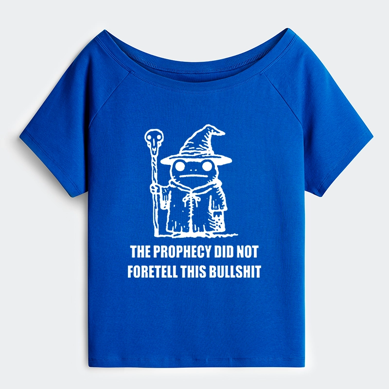Tokyo-Tiger Funny Meme Wizard Frog Weird Prophecy Off Shoulder T-Shirt