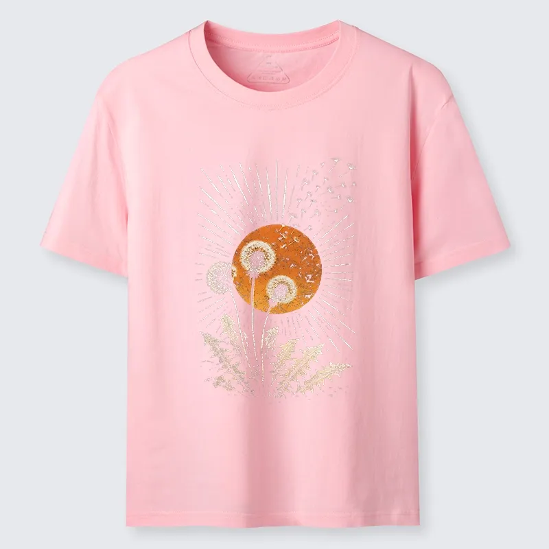 Tokyo-Tiger Calm Sunset Dandelion Graphic Classic T-Shirt