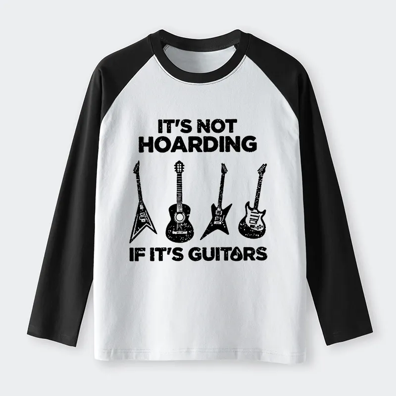 Tokyo-Tiger Music Lover Guitar Hoarding Joke Raglan Long Sleeve T-shirt Sale
