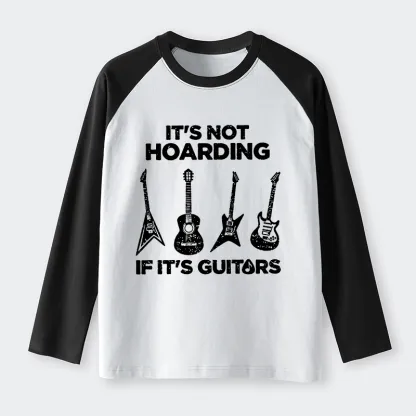 Tokyo-Tiger Music Lover Guitar Hoarding Joke Raglan Long Sleeve T-shirt