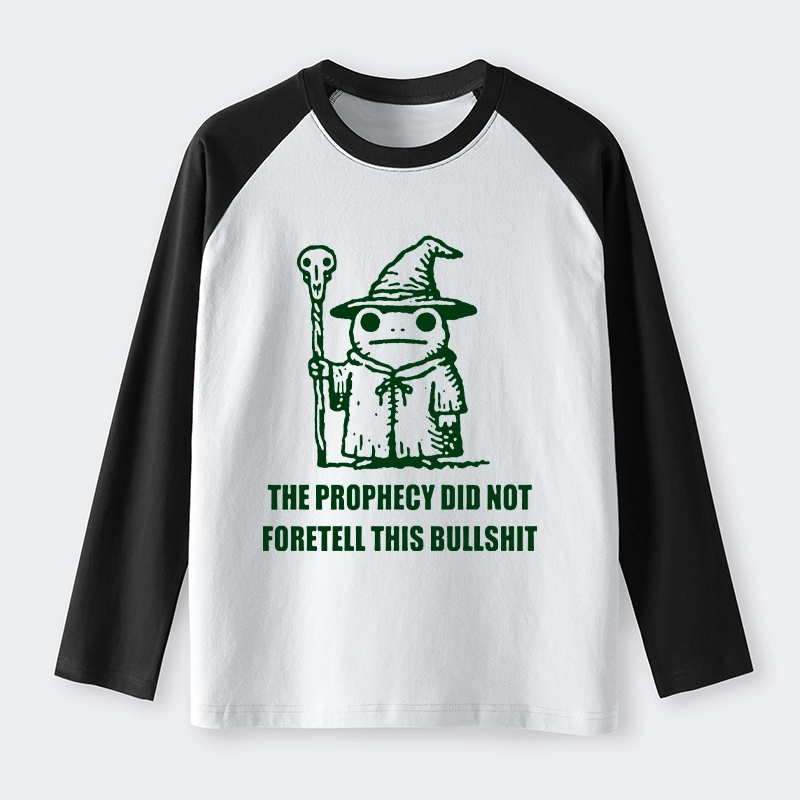 Tokyo-Tiger Funny Meme Wizard Frog Weird Prophecy Raglan Long Sleeve T-shirt