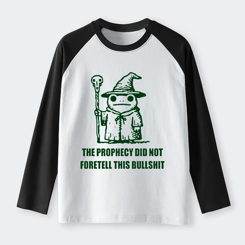 Tokyo-Tiger Funny Meme Wizard Frog Weird Prophecy Raglan Long Sleeve T-shirt