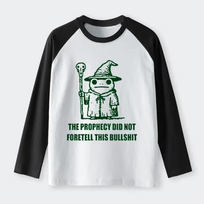 Tokyo-Tiger Funny Meme Wizard Frog Weird Prophecy Raglan Long Sleeve T-shirt