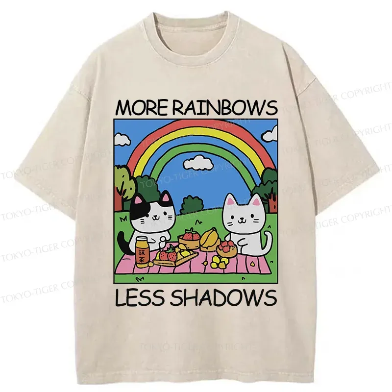 Tokyo-Tiger More Rainbows Less Shadows Washed T-Shirt