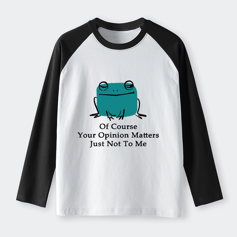 Tokyo-Tiger Cool Frog Unbothered By Others Opinions Raglan Long Sleeve T-shirt