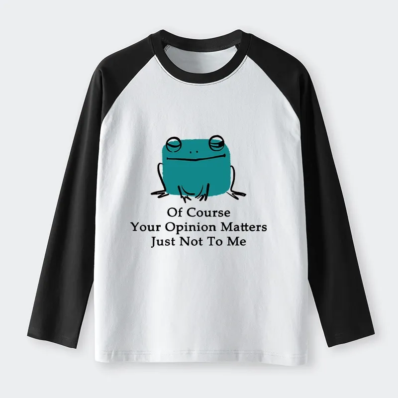 Tokyo-Tiger Cool Frog Unbothered By Others Opinions Raglan Long Sleeve T-shirt Sale