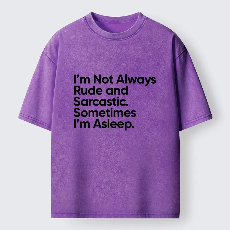 Tokyo-Tiger Sarcastic Funny Text Meme Washed T-Shirt