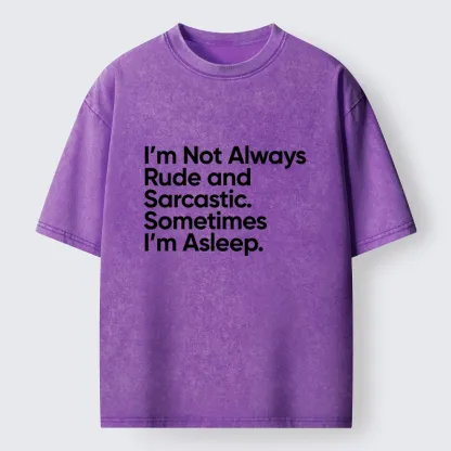 Tokyo-Tiger Sarcastic Funny Text Meme Washed T-Shirt