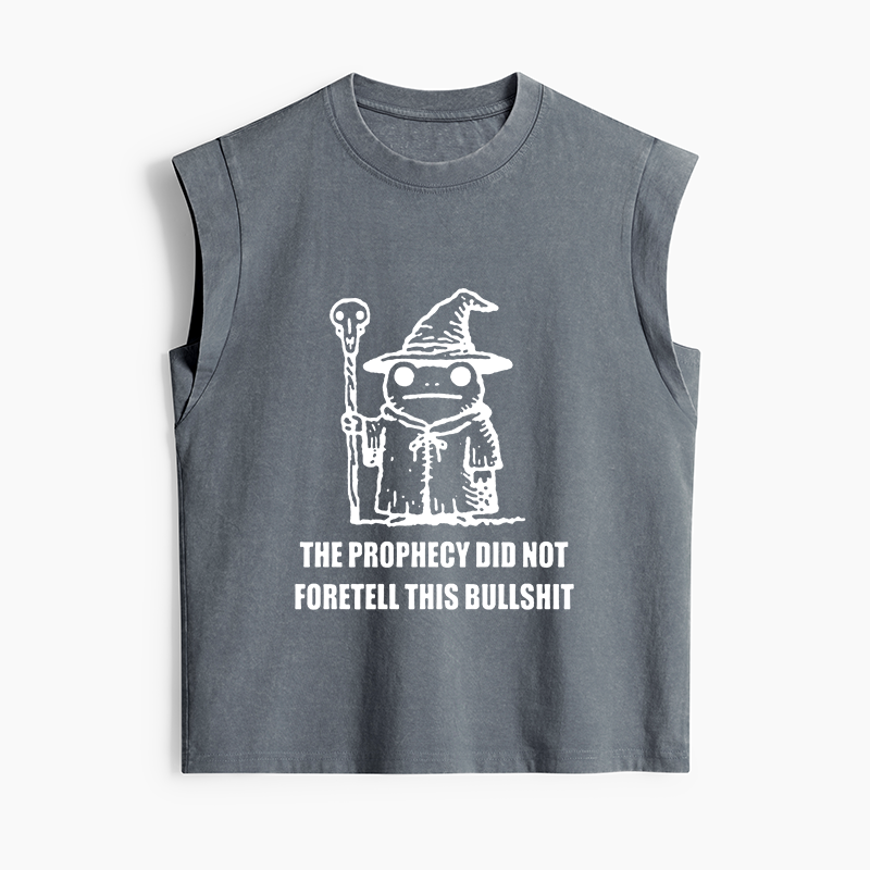 Tokyo-Tiger Funny Meme Wizard Frog Weird Prophecy Women's Washed Tank Tops