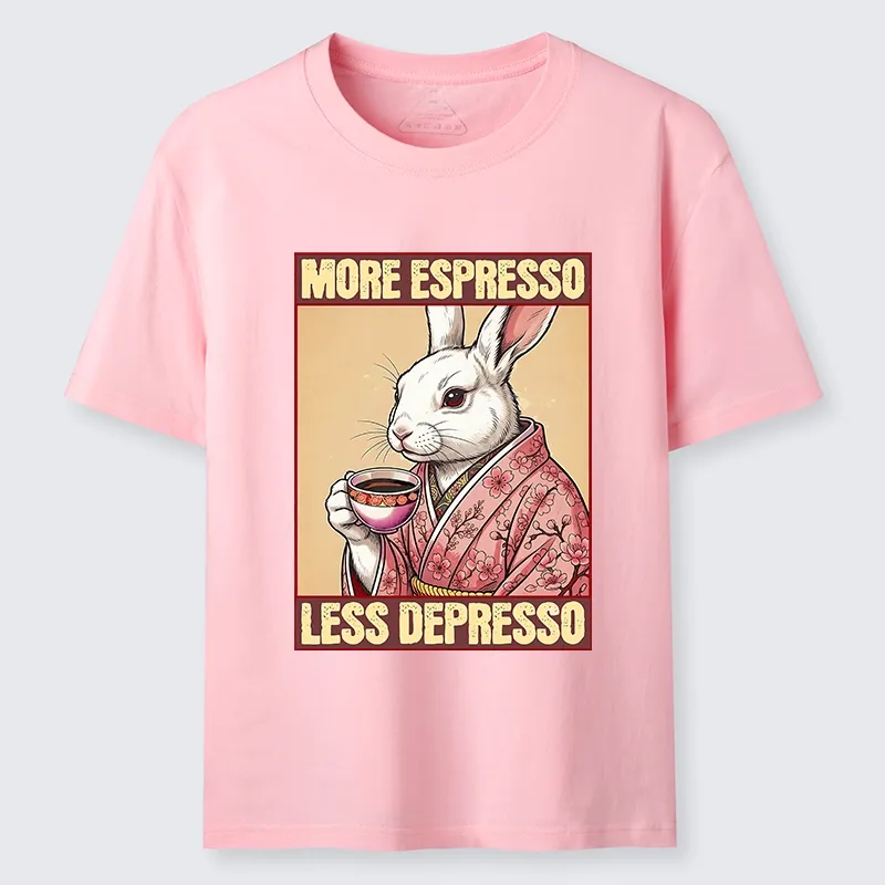 Tokyo-Tiger Happy Sakura Bunny Drinks Morning Espresso Classic T-Shirt