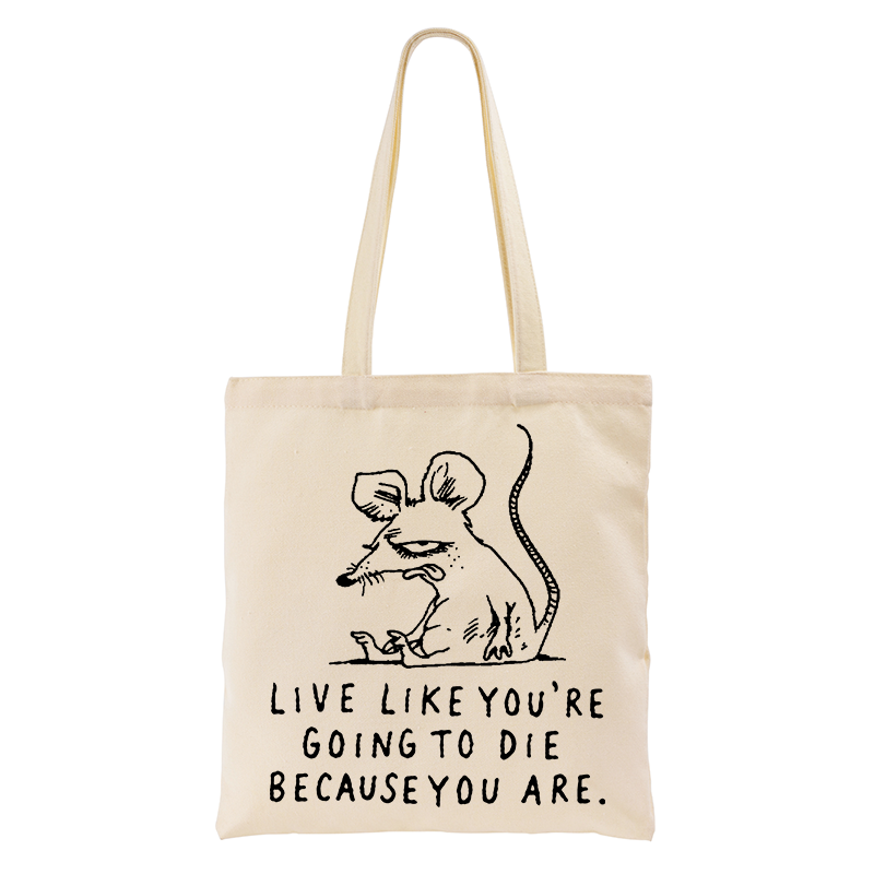 Tokyo-Tiger Funny Meme Sarcastic Rat Life Truth Tote Bag