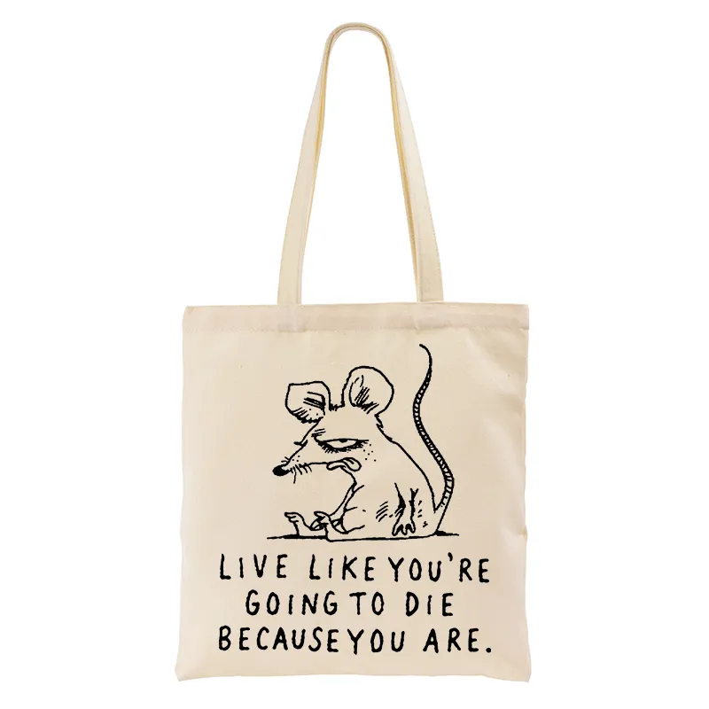 Tokyo-Tiger Funny Meme Sarcastic Rat Life Truth Tote Bag