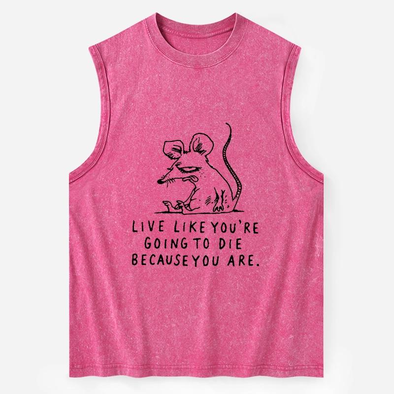 Tokyo-Tiger Funny Meme Sarcastic Rat Life Truth Washed Tank