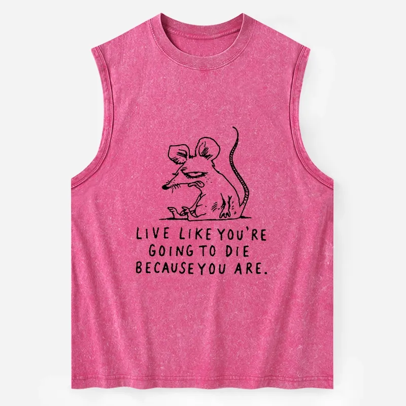 Tokyo-Tiger Funny Meme Sarcastic Rat Life Truth Washed Tank