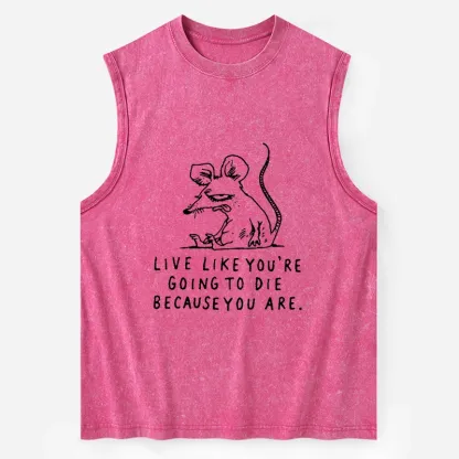 Tokyo-Tiger Funny Meme Sarcastic Rat Life Truth Washed Tank