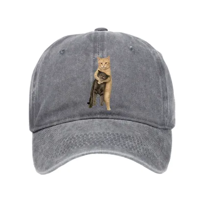 Tokyo-Tiger Orange Cat’s Tight Embrace Washed Cap