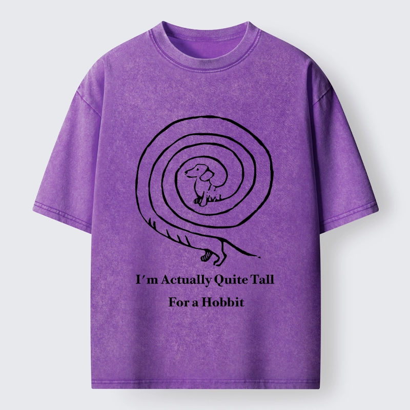 Tokyo-Tiger Loop Sausage Dog Print Washed T-Shirt